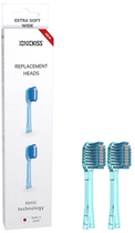 Насадка до електричної зубної щітки IONICKISS Ultra soft Дуже м'яка широка Блакитна 2 шт (4969542146835) - зображення 4