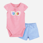 Дитячий літній костюм (боді + шорти) для новонароджених Cool Club CCG2403258-00 62 см Різнокольоровий (5903977345899) - зображення 1