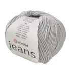 Пряжа YarnArt Jeans №49 світло сірий (Ярнарт джинс, напівбавовна)
