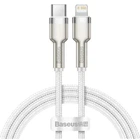 Кабель Baseus Cafule Metal Cable Type-C to Lightning Power Delivery 20W 2.4А 1м (CATLJK-A02) White