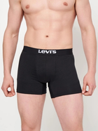 Zestaw majtek szorty męski 2 szt Levi's Solid Basic Boxer Brief Organic Co 2P 7012228420050 2XL Czarny (8720245437660) - obraz 2