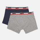 Zestaw majtek szorty męski 2 szt Levi's Logo Boxer Brief Organic Co 2P 7012239080020 M Szary/Granatowy (8720245438131) - obraz 4