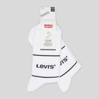 Набір жіночих шкарпеток високих бавовняних 2 пари Levi's Short Cut Logo Sport 2P 7012105670070 35-38 Білий (8720245185585) - зображення 1