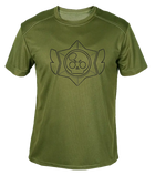 Футболка потоотводящая военная ВСУ с принтом "Логотип Brawl Stars с крыльями" в оливе L - изображение 1