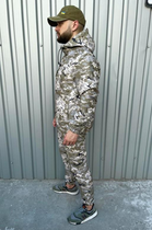Мужской костюм демисезонный куртка анорак и штаны с шевроном флаг Украины Terra Intruder 0165 L Пиксель (IN - 0165/02 C ) - изображение 6