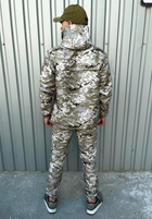 Мужской костюм демисезонный куртка анорак и штаны с шевроном флаг Украины Terra Intruder 0165 L Пиксель (IN - 0165/02 C ) - изображение 7