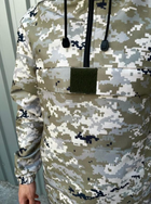 Мужской костюм демисезонный куртка анорак и штаны с шевроном флаг Украины Terra Intruder 0165 L Пиксель (IN - 0165/02 C ) - изображение 9