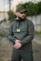 Чоловіча куртка анорак демісезонна з шевроном прапор України Terra Intruder 0164 3XL Хакі (IN - 0164/01 F ) - зображення 3