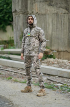 Мужской костюм демисезонный куртка анорак и штаны с шевроном флаг Украины Terra Intruder 0165 2XL Пиксель (IN - 0165/02 E ) - изображение 11