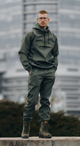 Мужская куртка анорак демисезонная с шевроном флаг Украины Terra Intruder 0164 XL Хаки (IN - 0164/01 D ) - изображение 12