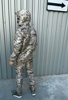 Чоловічий костюм демісезонний куртка анорак та штани з шевроном прапор України Terra Intruder 0165 M Піксель (IN - 0165/02 B ) - зображення 10