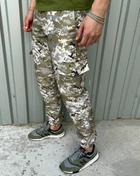 Мужские штаны с манжетами демисезонные Terra Intruder 0166 L Пиксель светлый ( IN - 0166/02 C ) - изображение 7