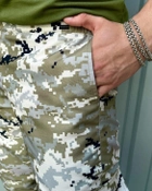 Мужские штаны с манжетами демисезонные Terra Intruder 0166 M Пиксель светлый ( IN - 0166/02 B ) - изображение 9