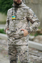 Чоловіча куртка анорак демісезонна з шевроном прапор України Terra Intruder 0164 3XL Піксель (IN - 0164/02 F ) - зображення 5