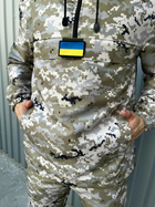 Чоловіча куртка анорак демісезонна з шевроном прапор України Terra Intruder 0164 3XL Піксель (IN - 0164/02 F ) - зображення 14