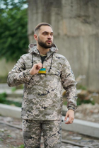 Мужская куртка анорак демисезонная с шевроном флаг Украины Terra Intruder 0164 S Пиксель (IN - 0164/02 A ) - изображение 2