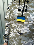 Мужская куртка анорак демисезонная с шевроном флаг Украины Terra Intruder 0164 L Пиксель (IN - 0164/02 C ) - изображение 12