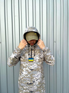 Чоловіча куртка анорак демісезонна з шевроном прапор України Terra Intruder 0164 XL Піксель (IN - 0164/02 D ) - зображення 8