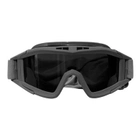 Захисні тактичні окуляри-маска зі змінним склом Black - зображення 2