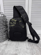 Рюкзак патрульний однолямковий SILVER KNIGHT 8л darck РГ4625 - изображение 4