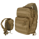 Рюкзак однолямковий strap pack one mil-tec coyote assault 10l - зображення 1