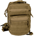 Рюкзак однолямочный strap pack one mil-tec coyote assault 10l - изображение 4