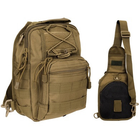 Рюкзак однолямочний tan shoulder mfh coyote bag - изображение 1