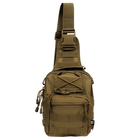 Рюкзак однолямочний tan shoulder mfh coyote bag - изображение 8