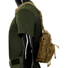 Рюкзак однолямочний tan shoulder mfh coyote bag - изображение 14
