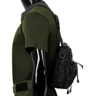 Рюкзак однолямочний shoulder mfh black bag - зображення 14
