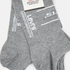 Набір чоловічих шкарпеток коротких бавовняних 2 пари Levi's Low Cut Sport 2P 7012039530070 43-46 Сірий (8720245177054) - зображення 3