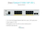 Przełącznik Cisco Catalyst C1000-16P-2G-L PoE+ (889728248501) - obraz 3
