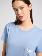 Koszulka damska bawełniana Lee 112350254 M Niebieska (5401019826547) - obraz 5