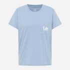 Koszulka damska bawełniana Lee 112350254 S Niebieska (5401019826561) - obraz 6