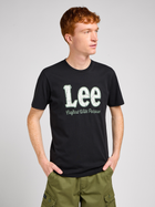 Koszulka męska Lee 112349540 XL Czarna (5401019808253) - obraz 1