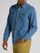 Сорочка джинсова чоловіча Lee 112320163 XL Блакитна (5401018879209) - зображення 9