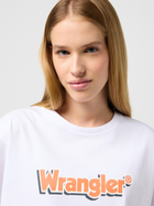 Koszulka damska bawełniana Wrangler 112350634 XS Biała (5401019851006) - obraz 4