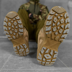 Мужские кожаные кроссовки "Pars power" на резиновой подошве койот размер 45 - изображение 5
