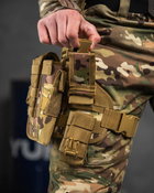 Настегна тактична кабура для пістолета Tactic універсальна кобура на пояс з кишенею під магазин МТК Вт7584 - зображення 4