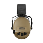 Навушники активні Sordin Supreme Mil AUX Slim Headband Sand - зображення 4