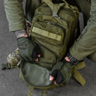 Рюкзак 25 л "Military" с регулируемыми плечевыми ремнями и креплением Molle олива размер 25х15х42 см - изображение 6