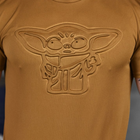 Потовідвідна чоловіча футболка Punishment з принтом "Йода" койот розмір M - зображення 6