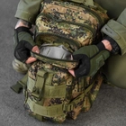 Рюкзак 25 л "Military" с регулируемыми плечевыми ремнями и креплением Molle зеленый пиксель размер 25х15х42 см - изображение 5