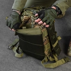 Рюкзак 25 л "Military" з регульованими плечовими ременями та кріпленням Molle зелений піксель розмір 25х15х42 см - зображення 8