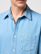 Сорочка джинсова чоловіча Wrangler 112350473 M Блакитна (5401019842189) - зображення 5