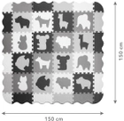 Mata puzzle Kidwell Happy Zoo 150 x 150 cm 36 elementów (5901130085842) - obraz 2