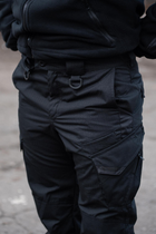 Чоловічий Костюм Убакс з липучками для шевронів + Штани з посиленими колінами чорний колір розмір 48 - зображення 9