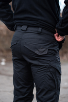 Чоловічий Костюм Убакс з липучками для шевронів + Штани з посиленими колінами чорний колір розмір 48 - зображення 10