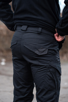 Костюм мужской Убакс с липучками для шевронов + Брюки с усиленными коленями черный цвет размер 56 - изображение 10