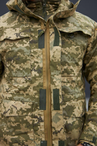 Мужская Куртка "М-65" рип-стоп с капюшоном и липучками для шевронов пиксель размер 4XL - изображение 8